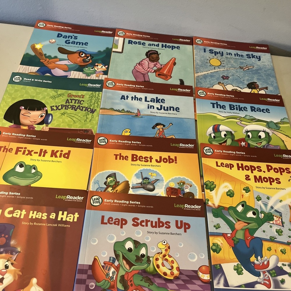 Leap Frog Leap Reader Interactive Book Lot Of 11 Books‎ Early Reading Series